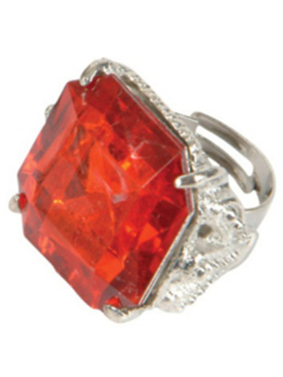 Deluxe Jumbo Adult Vintage Hollywood Starlet Costume Red Rhinestone Bling Ring